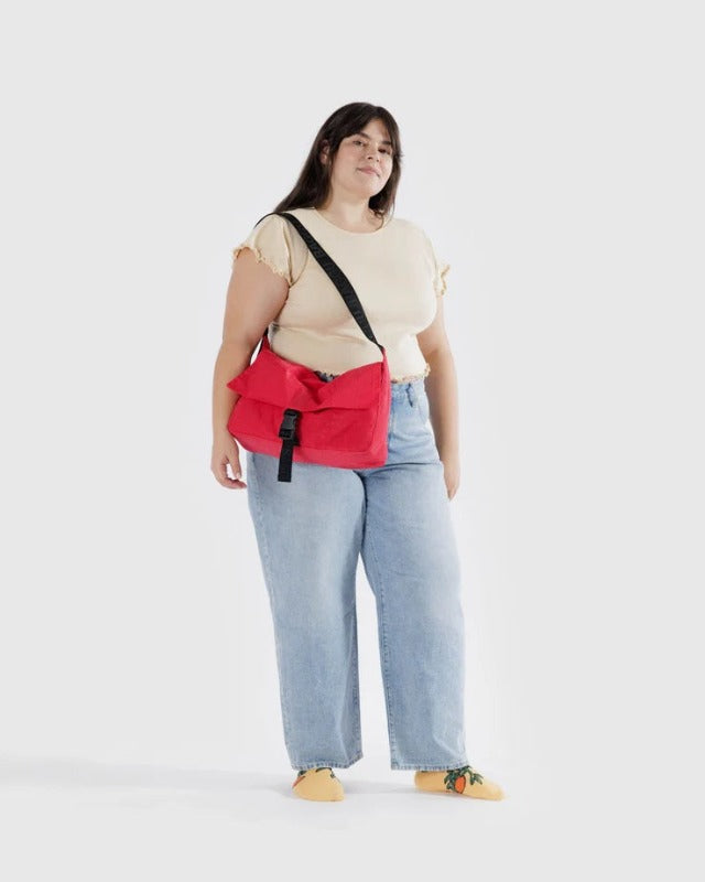 Nylon Messenger Bag - Candy Apple Lifestyle