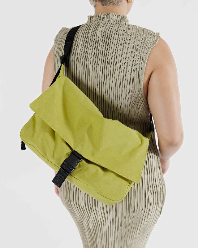 Nylon Messenger Bag - Lemongrass Detail
