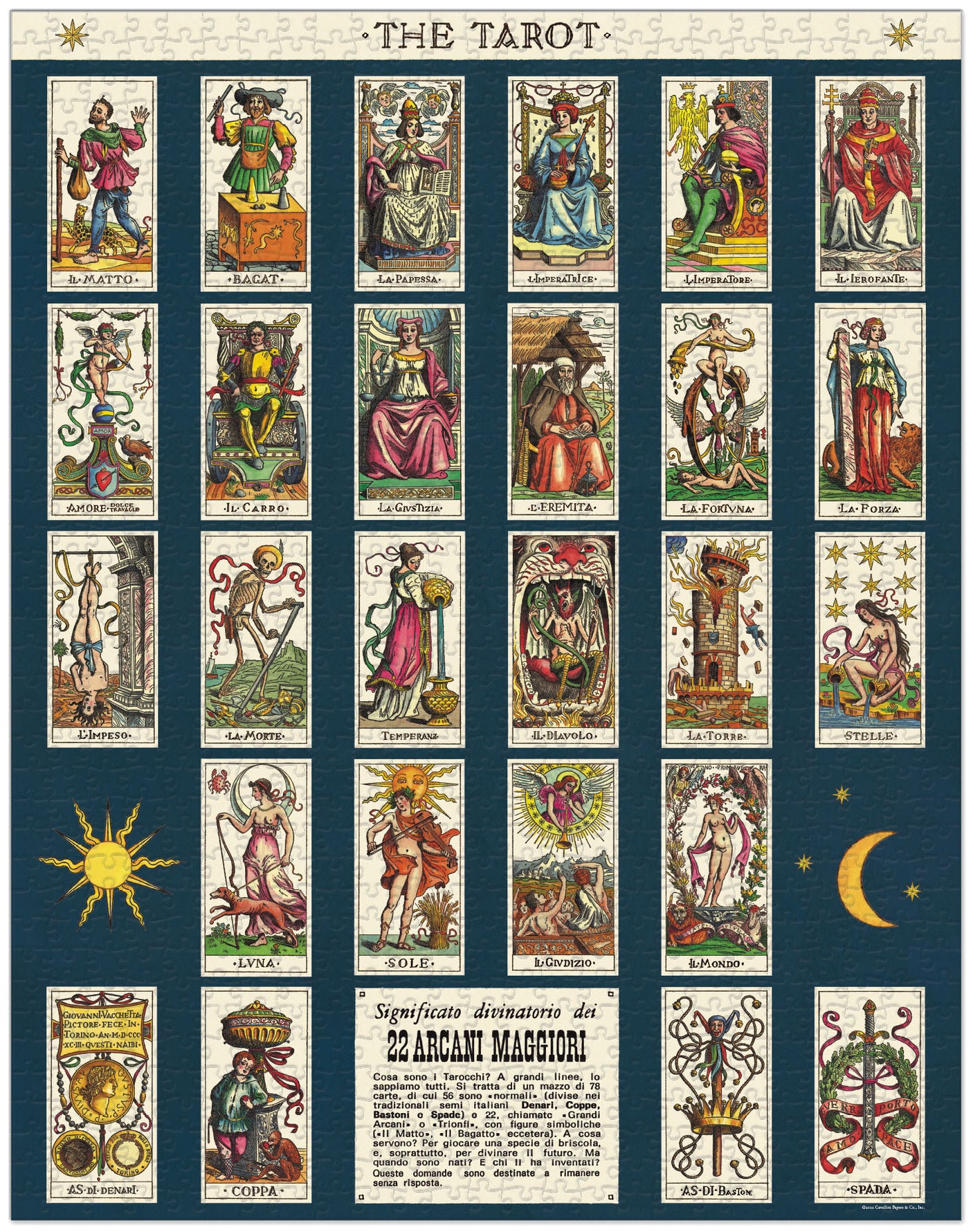 1000-Piece Vintage-Style Puzzle – Tarot