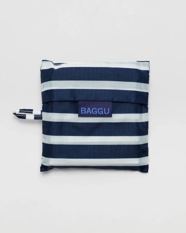 Standard Baggu - Navy Stripe Pouch