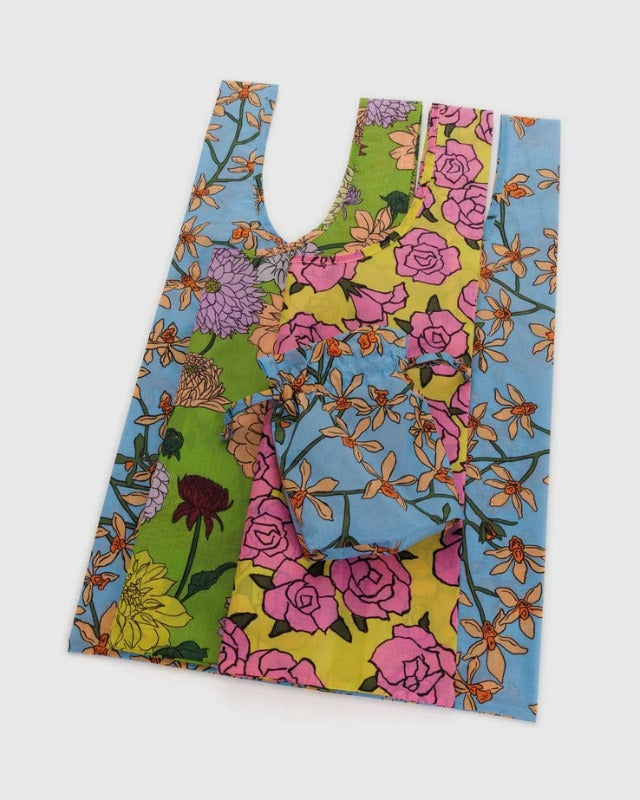 Standard Baggu Set of 3 - Garden Flowers Detail