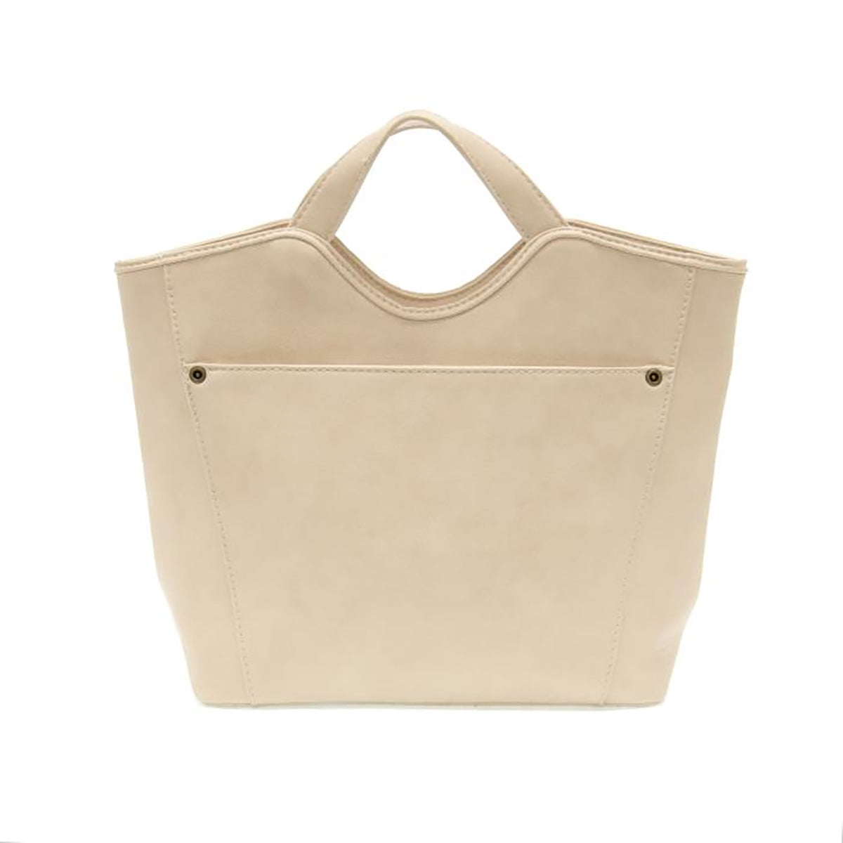 Vegan Leather Top Handle Liz Crossbody Bag - Cotton