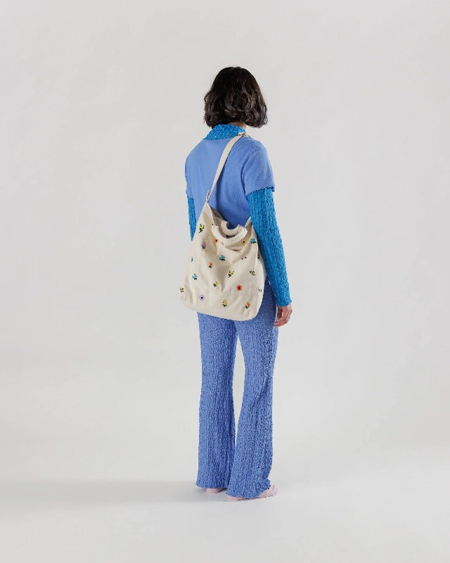 Zip Duck Bag - Embroidered Ditsy Floral Lifestyle
