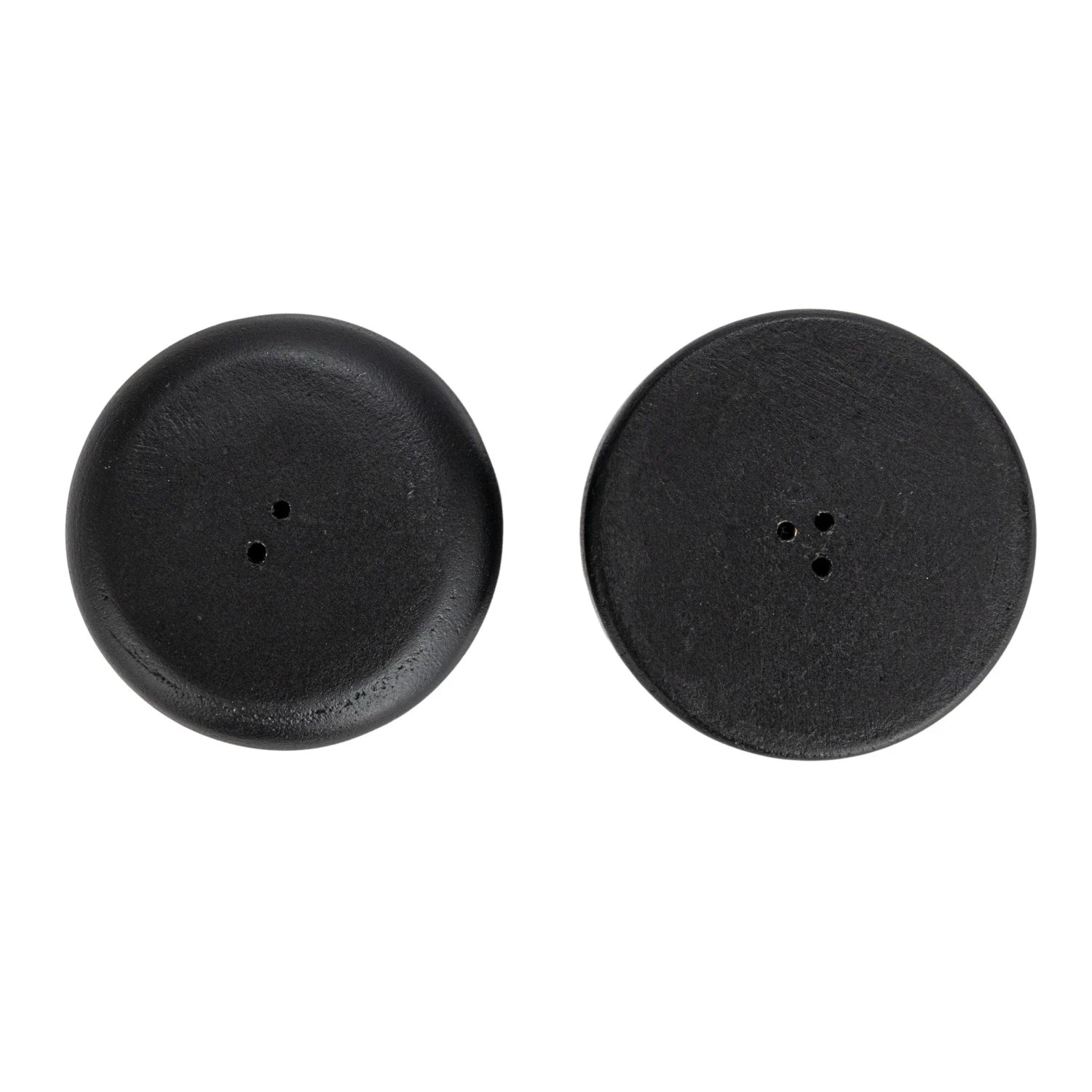Black Mango Wood Salt & Pepper Shakers Set