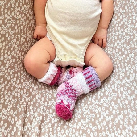 Colorful Mismatched Cotton Crochet Baby Socks Lovebug Baby