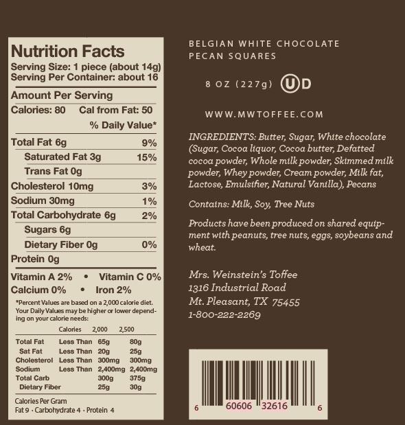 Gourmet Handcrafted Toffee Squares