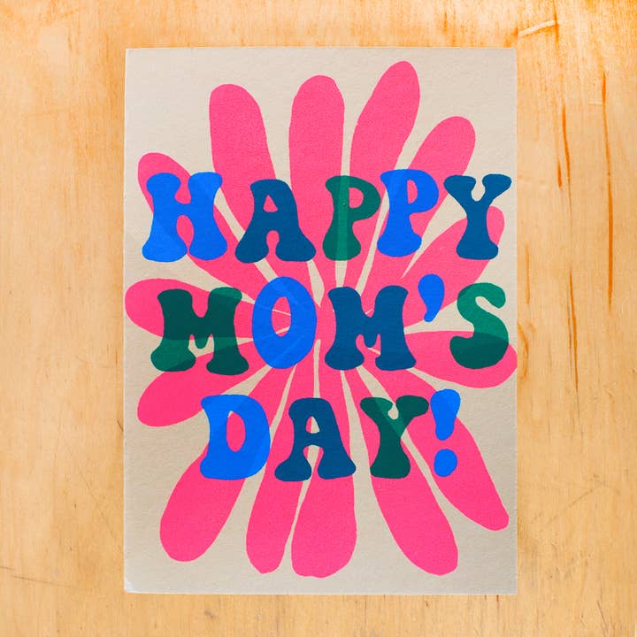 Screen Printed Mother's Day Greeting Card