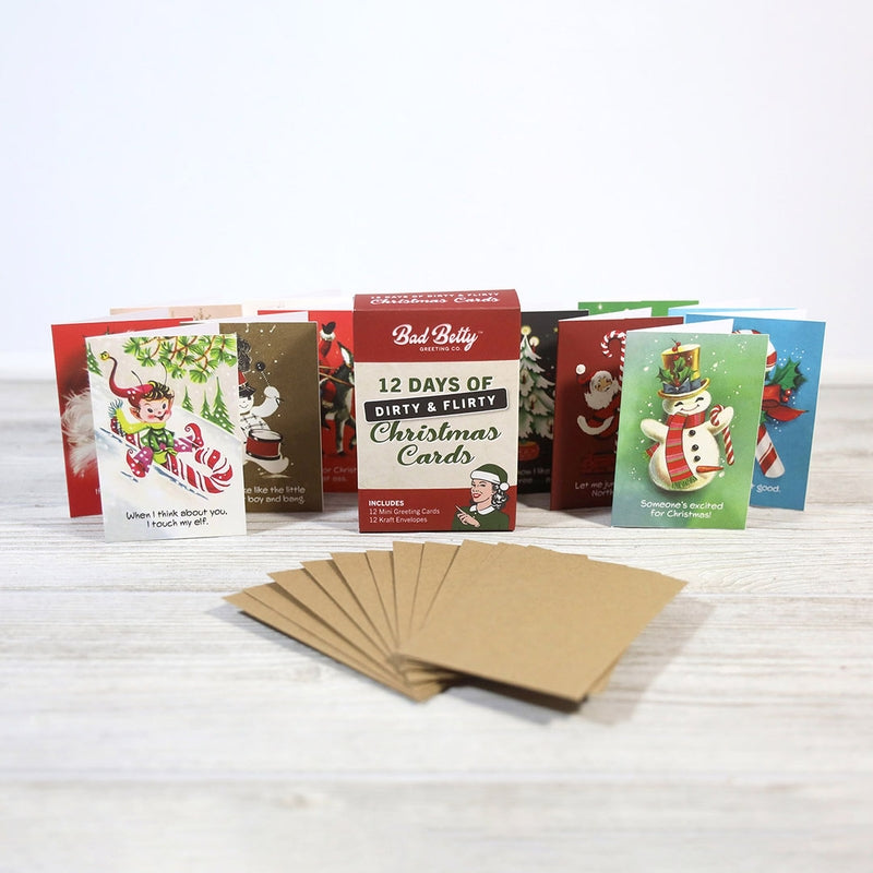 Dirty & Flirty - 12 Days of Christmas Cards Set