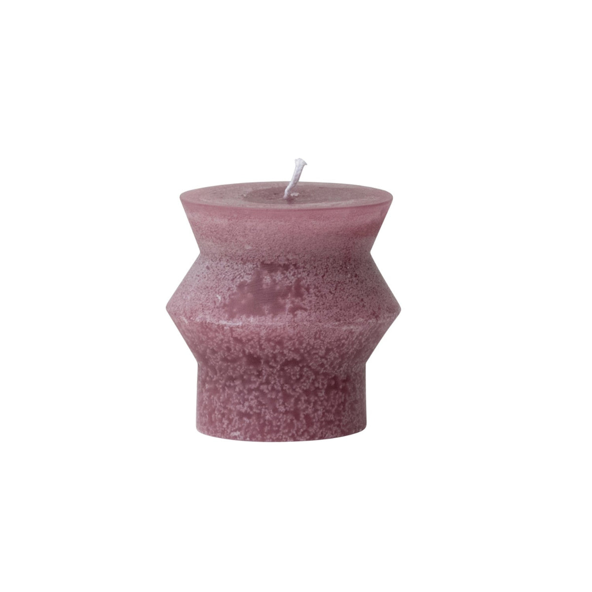 Unscented Totem Pillar Candle 3" H in Purple Mauve