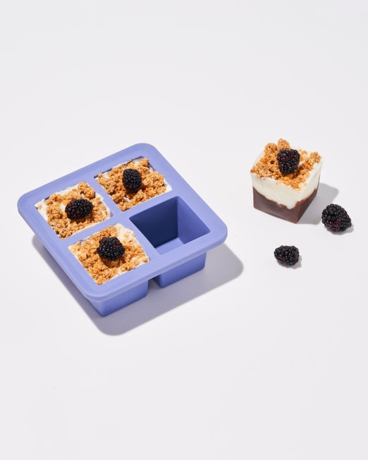 Peak Extra Large Silicone Ice Cube Tray - Blue Lifestyle