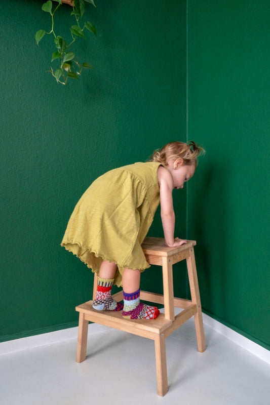 Colorful Mismatched Cotton Crochet Baby Socks Roly Poly Lifestyle