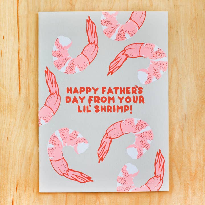 Screen Printed Father's Day Greeting Card