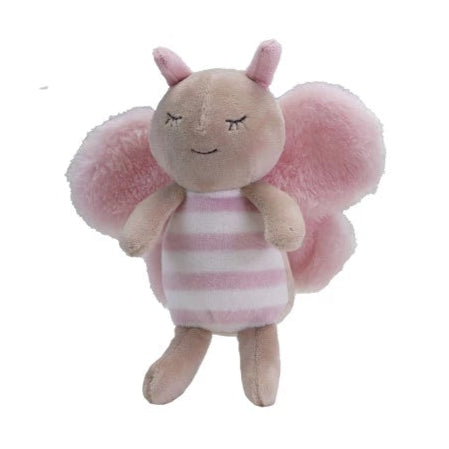 Cute Plush Love Bug Pink Stripes