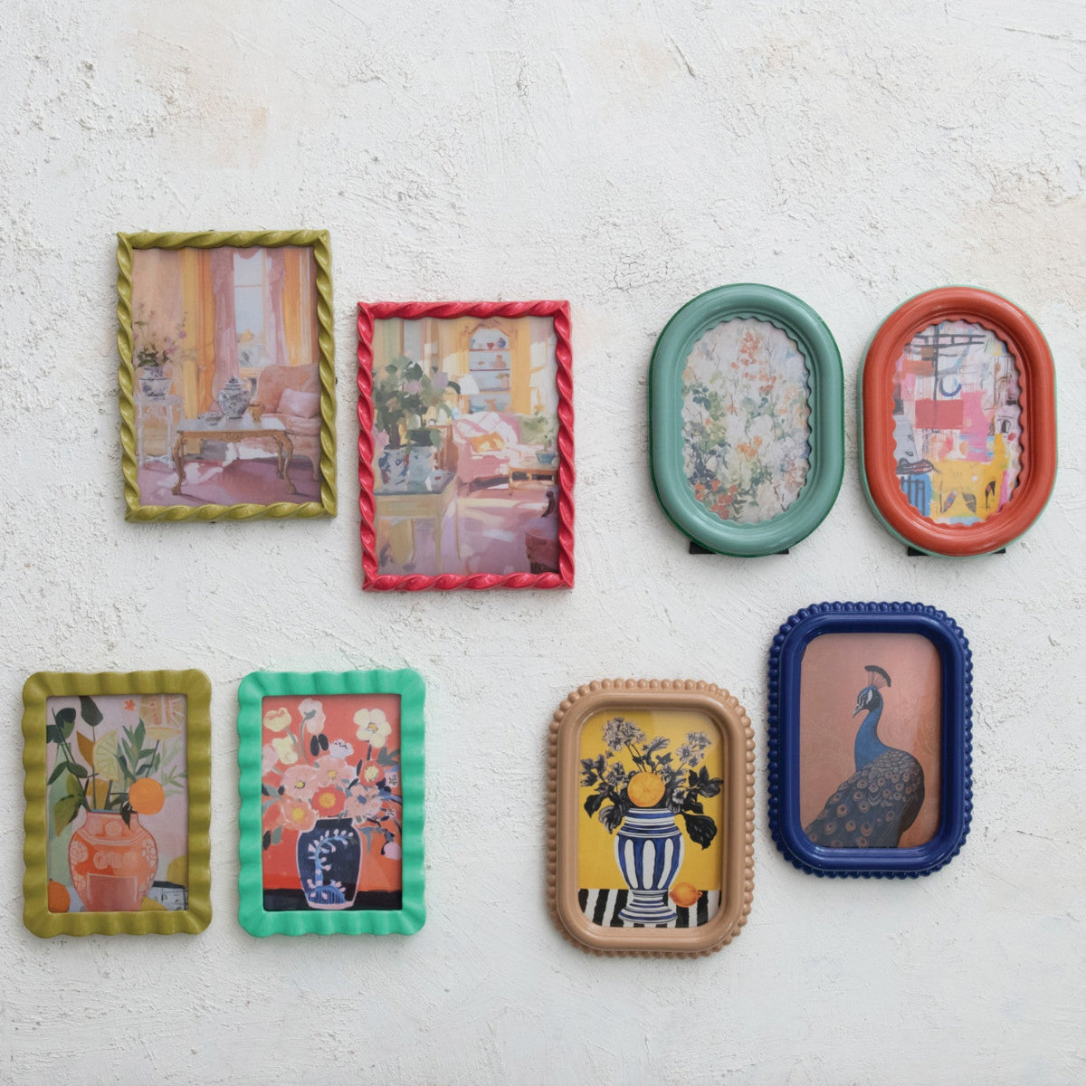 Colorful Photo Frame (Hangs or Sits)