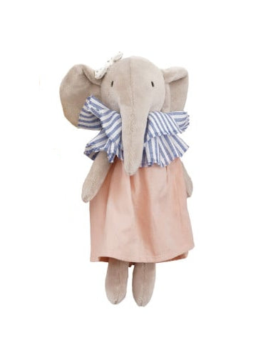 Plush Animal in Ruffle Collar & Clothes