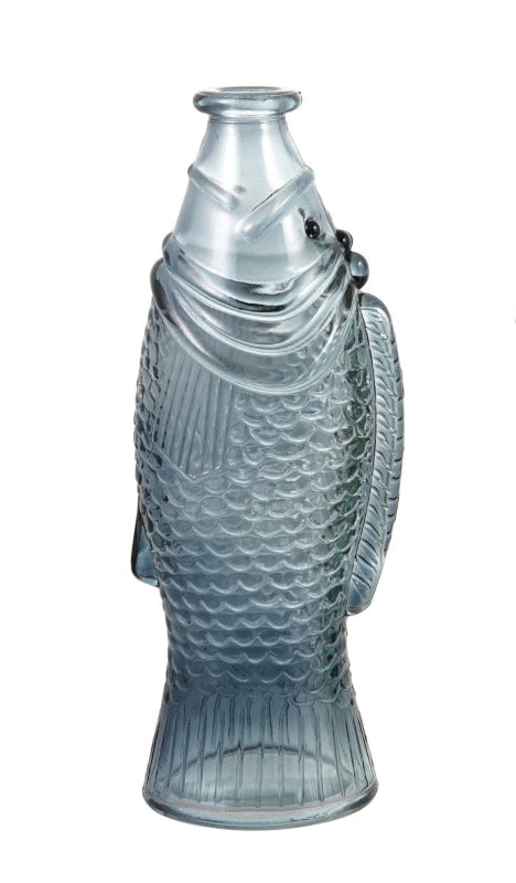 Fish Shaped Glass Bottle Vase