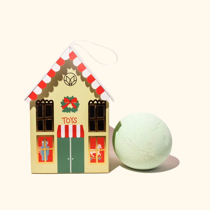 Christmas Village Toy Shop Gift Boxed Bath Bomb