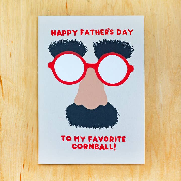 Screen Printed Father's Day Greeting Card