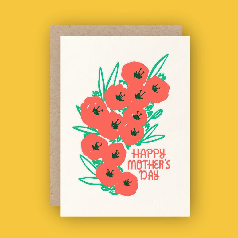 Letterpress Mother's Day Greeting Card