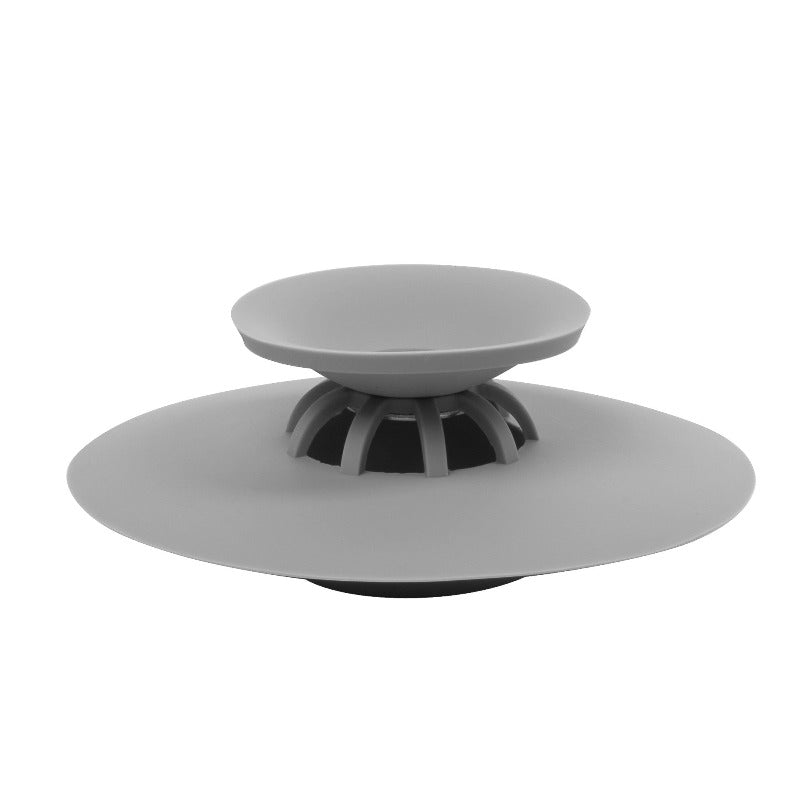 FLEX Drain Plug and Hair Catcher Grey 3D View