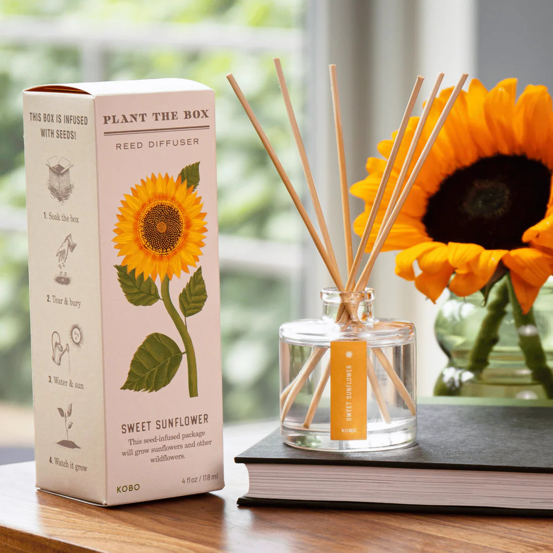 Sweet Sunflower - Plant The Box Scented Reed Diffuser