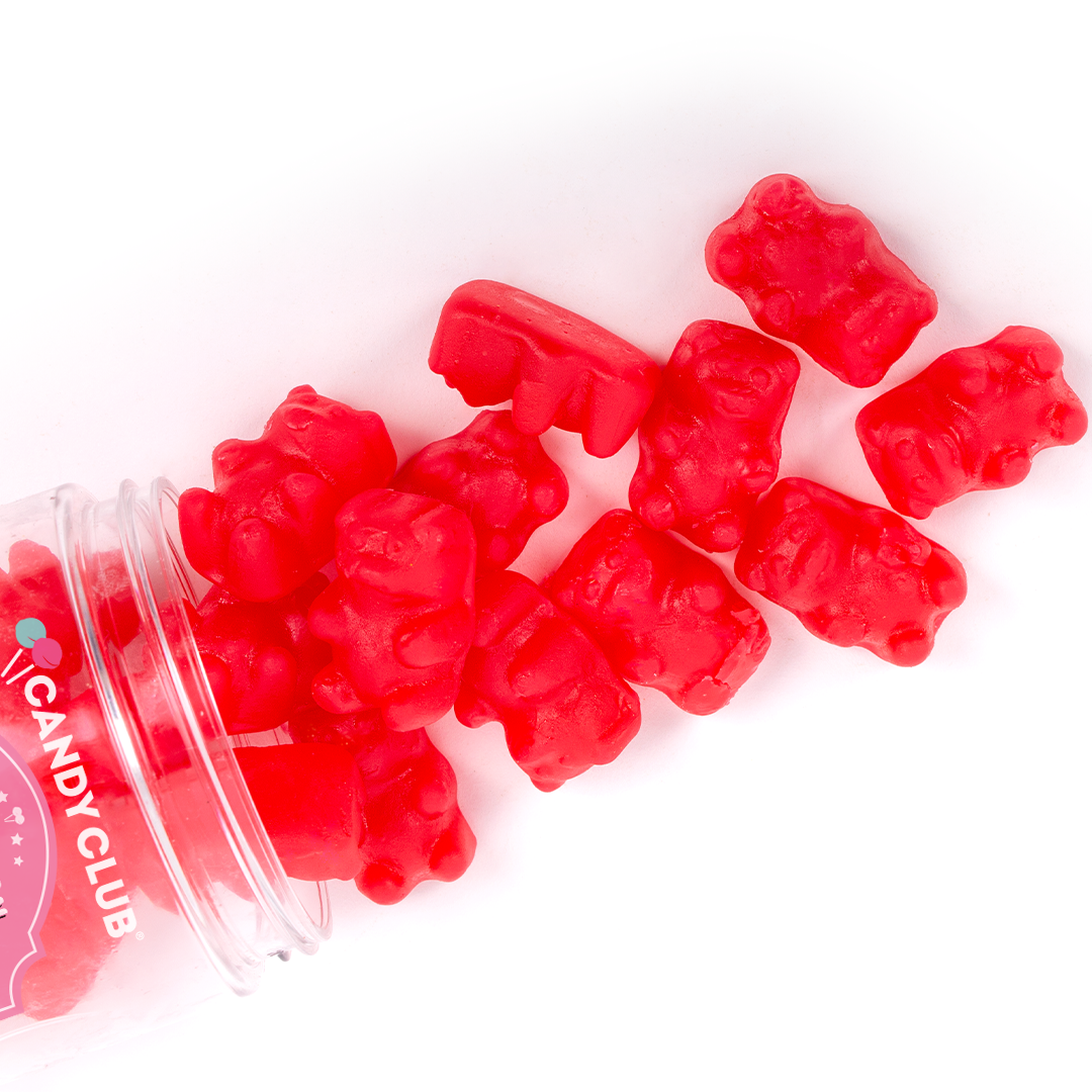 Candy Club Cinnamon Bears Gummy Bear Candies Close Up