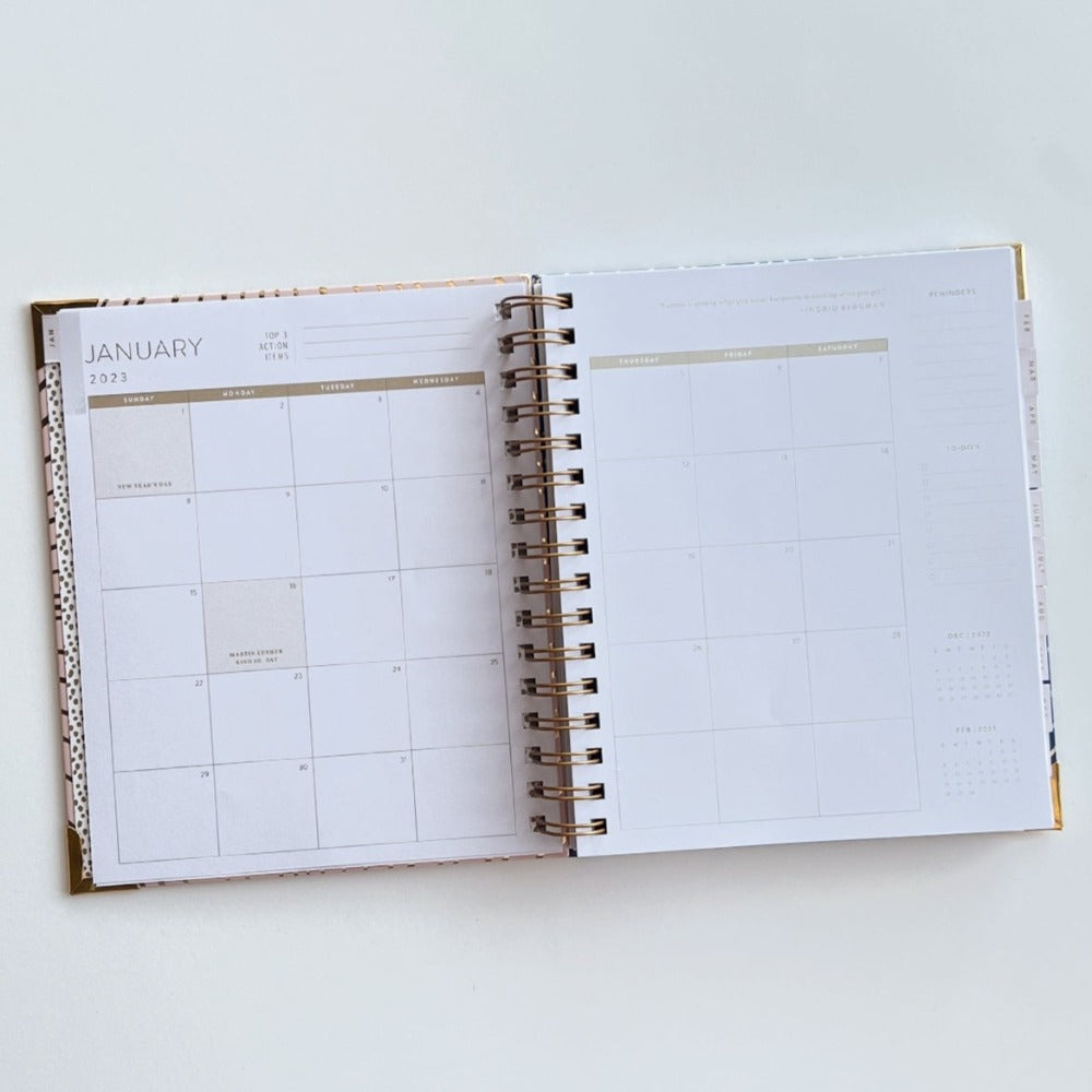 Idlewild Co. 2023 Sun & Moon Spiral Bound Planner - 12 Months