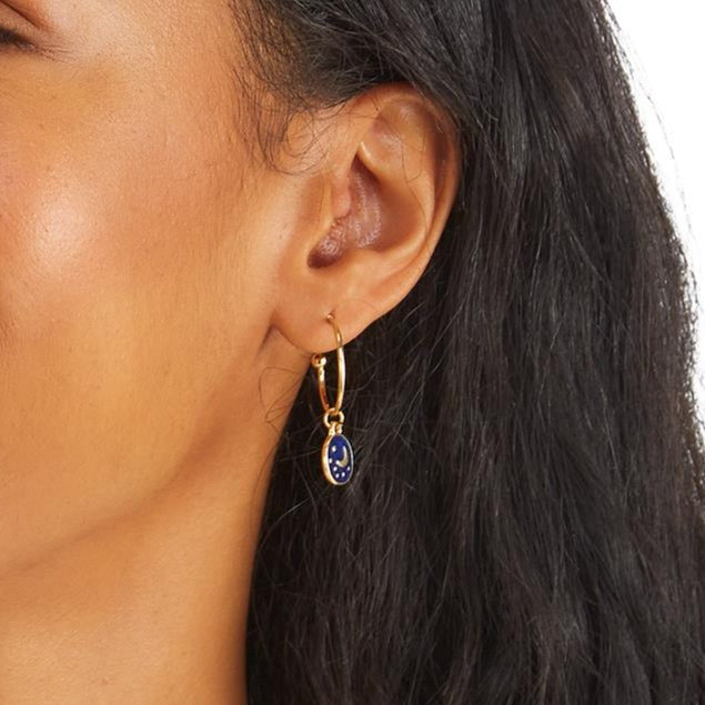 Charm Hoop Earrings
