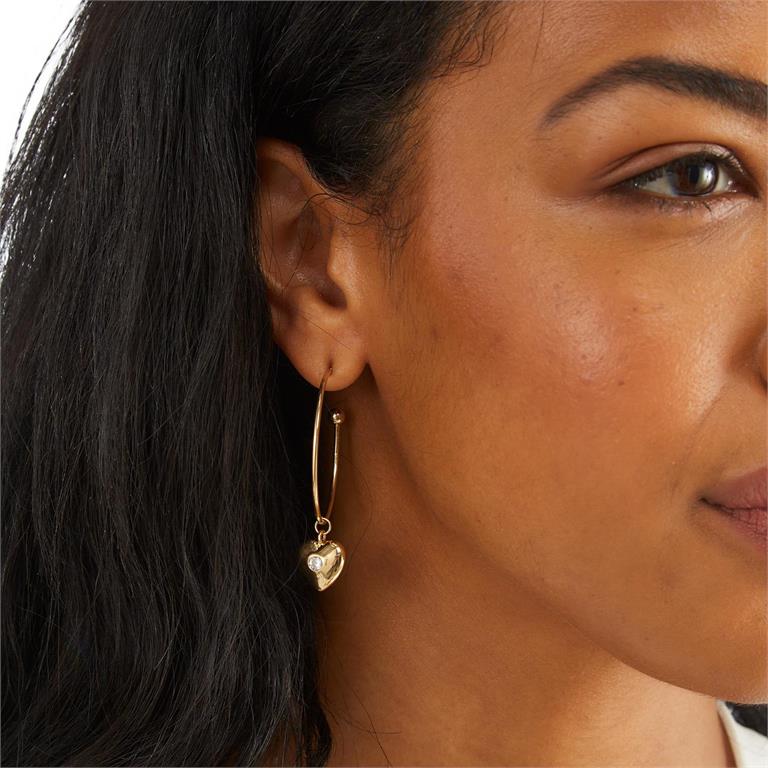 Charm Hoop Earrings