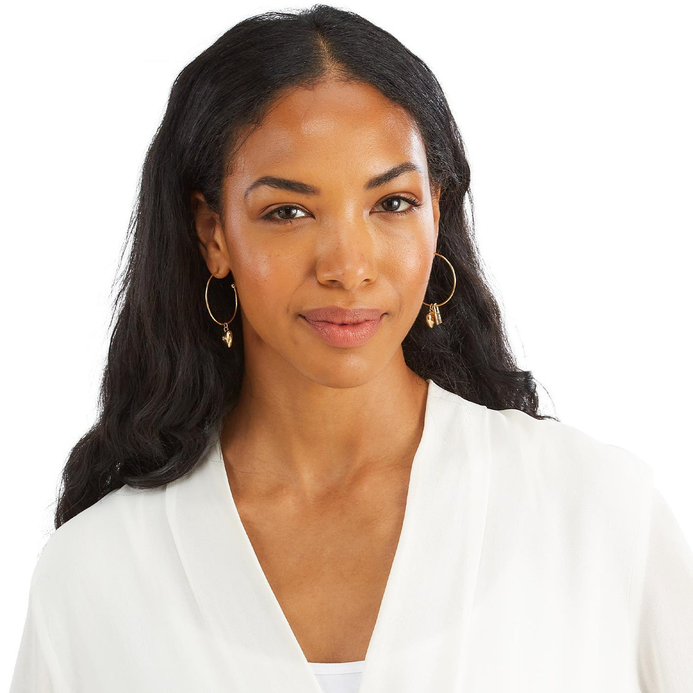 Charm Hoop Earrings