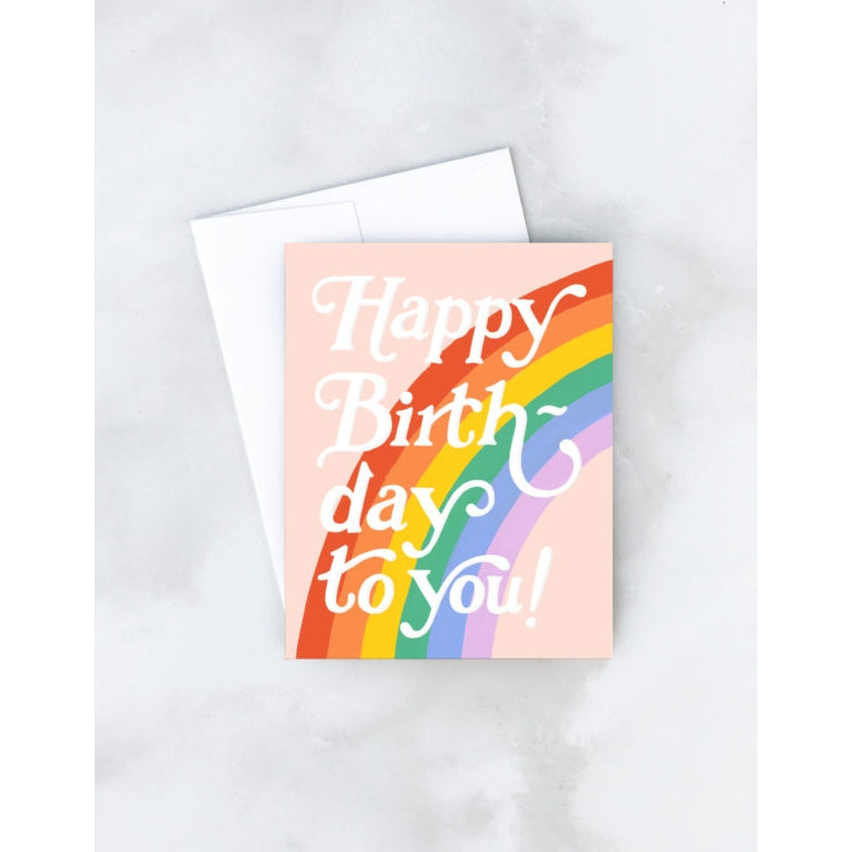 Rainbow Birthday Greeting Card