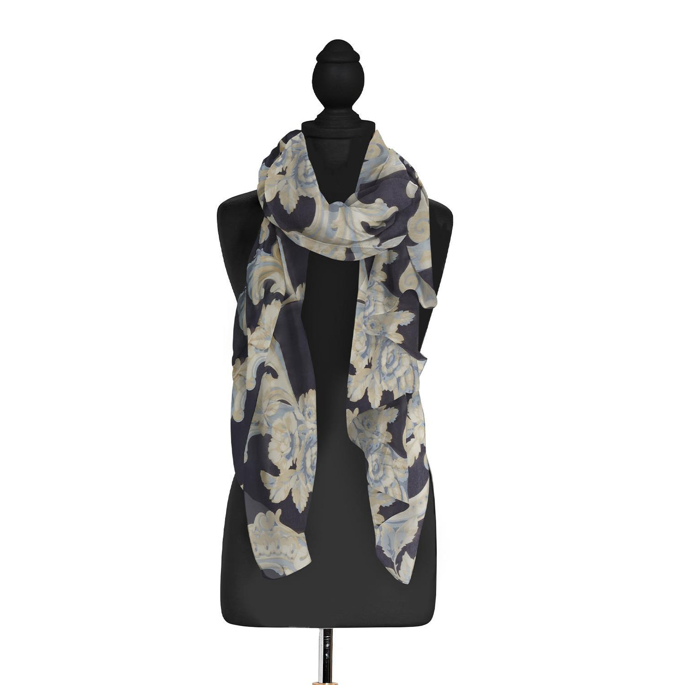 Blue Roses Scarf