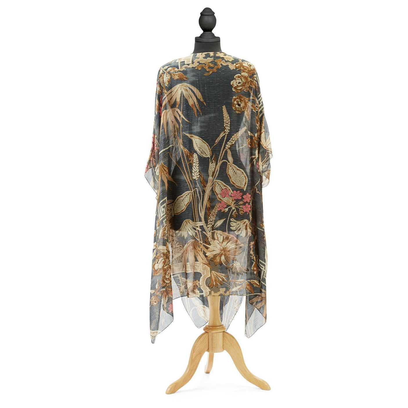 Slate Bamboo Long Kimono