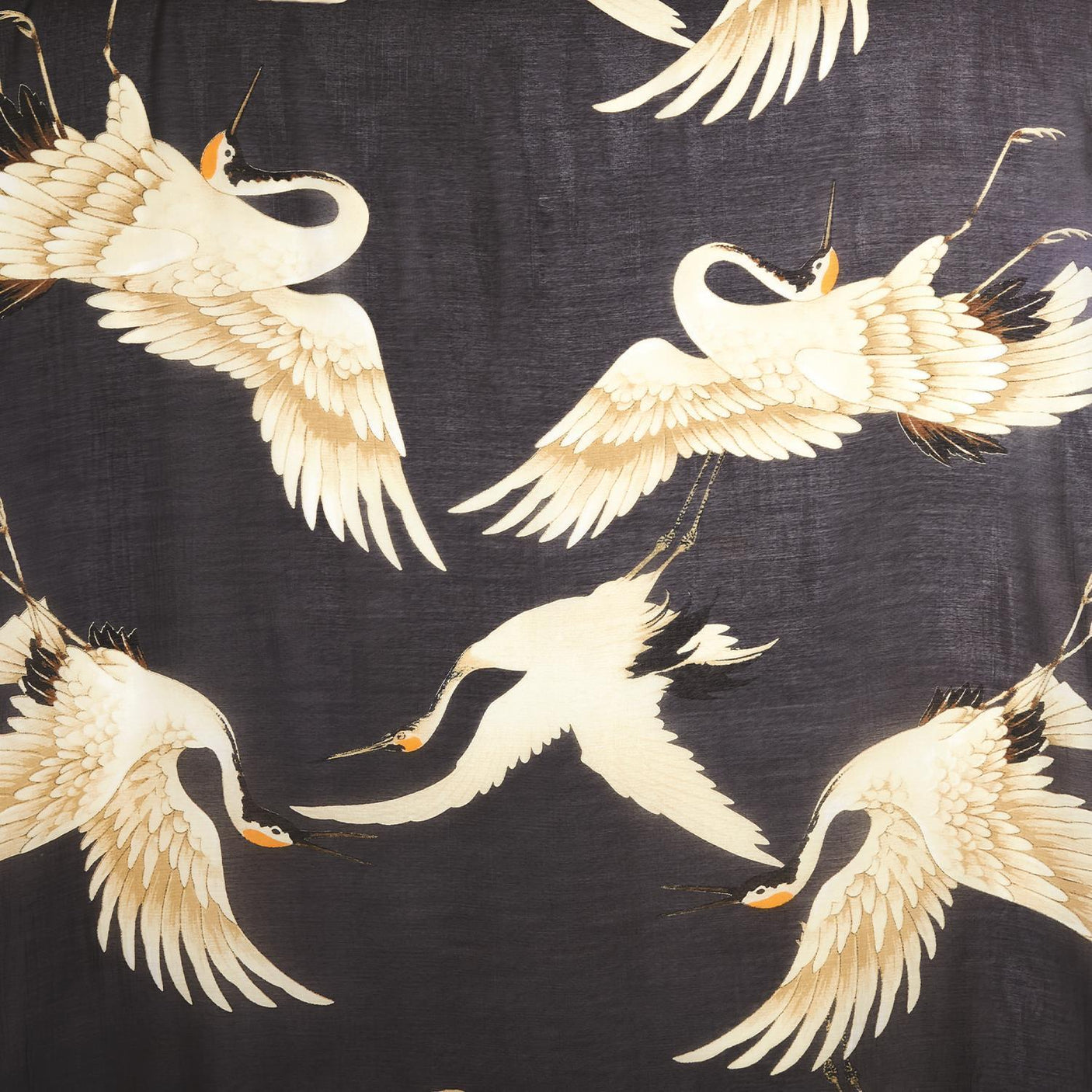 Charcoal Heron Long Kimono