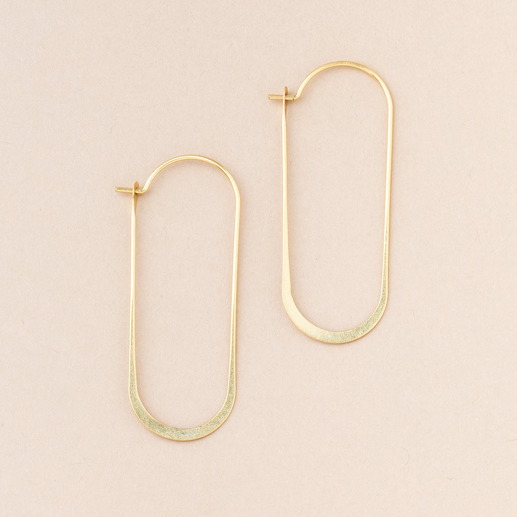 Refined Earring Collection - Cosmic Oval (Gold Vermeil)
