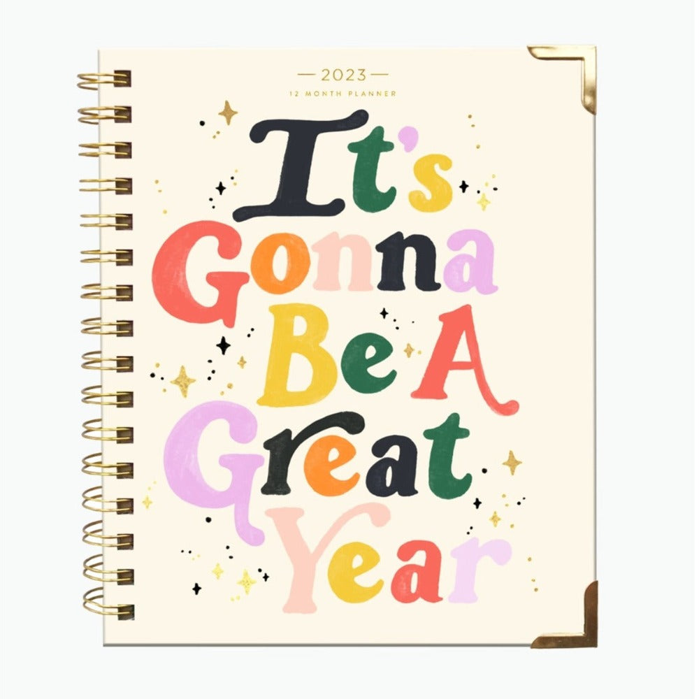 Idlewild Co. 2023 It's Gonna Be A Great Year Spiral Bound Planner 12 Months