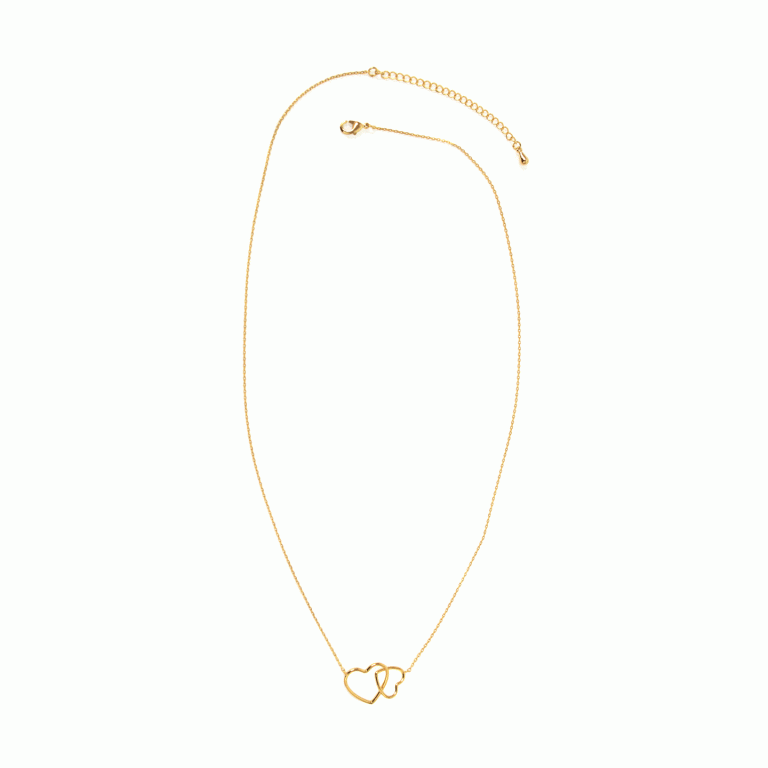 Linked Hearts Delicate Necklace