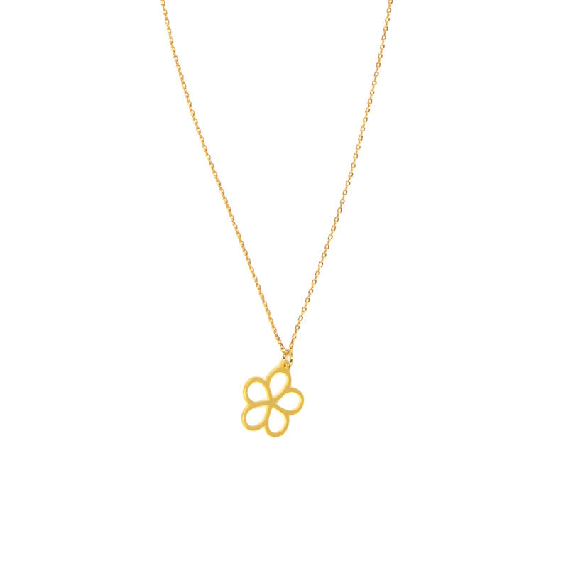 Gold - Daisy Pendant Necklace - Hello World Modern Mercantile