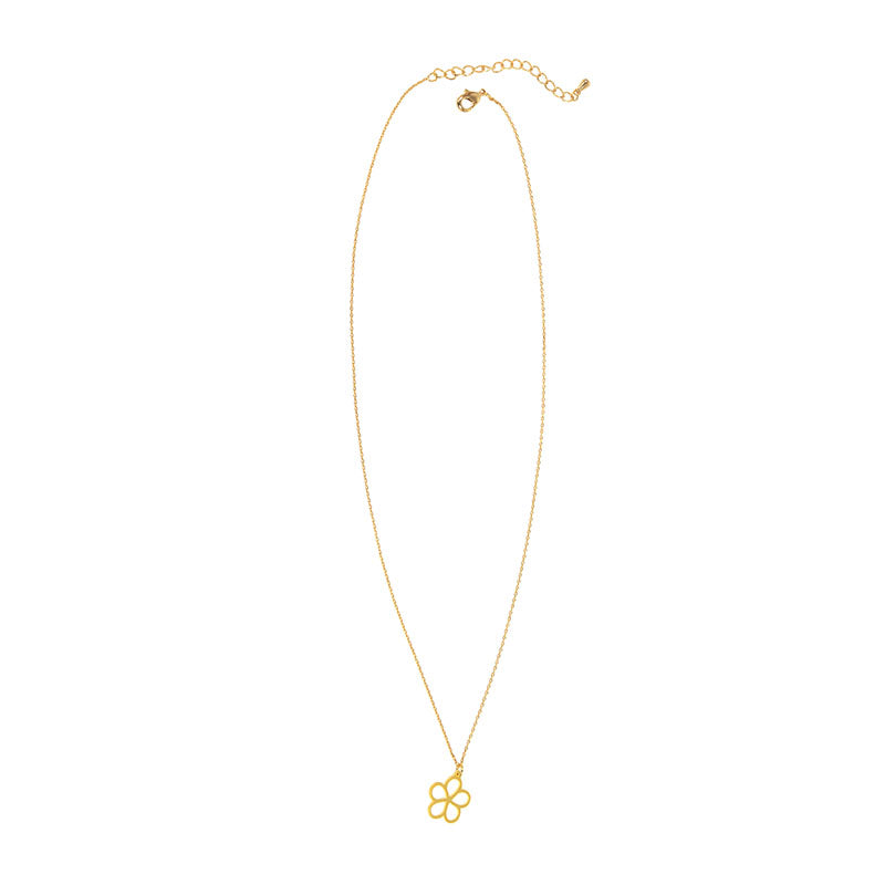 Gold - Daisy Pendant Necklace - Hello World Modern Mercantile