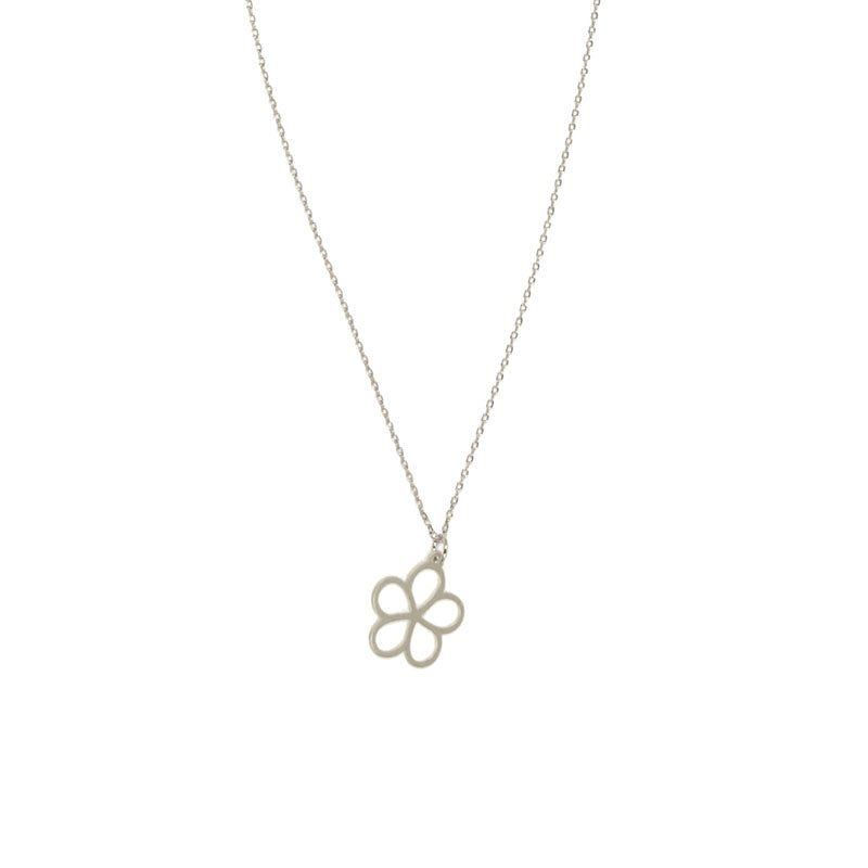 Silver - Daisy Pendant Necklace
