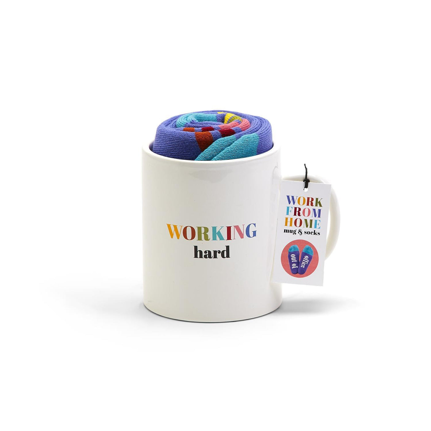 Working Hard, Hardly Working Gift Mug & Socks