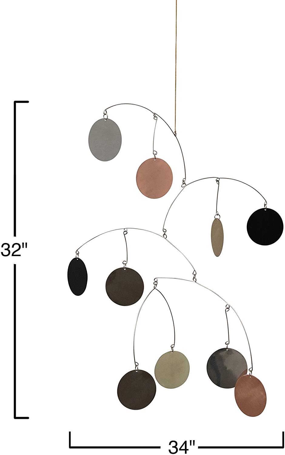 Metal Circular Mobile Decor