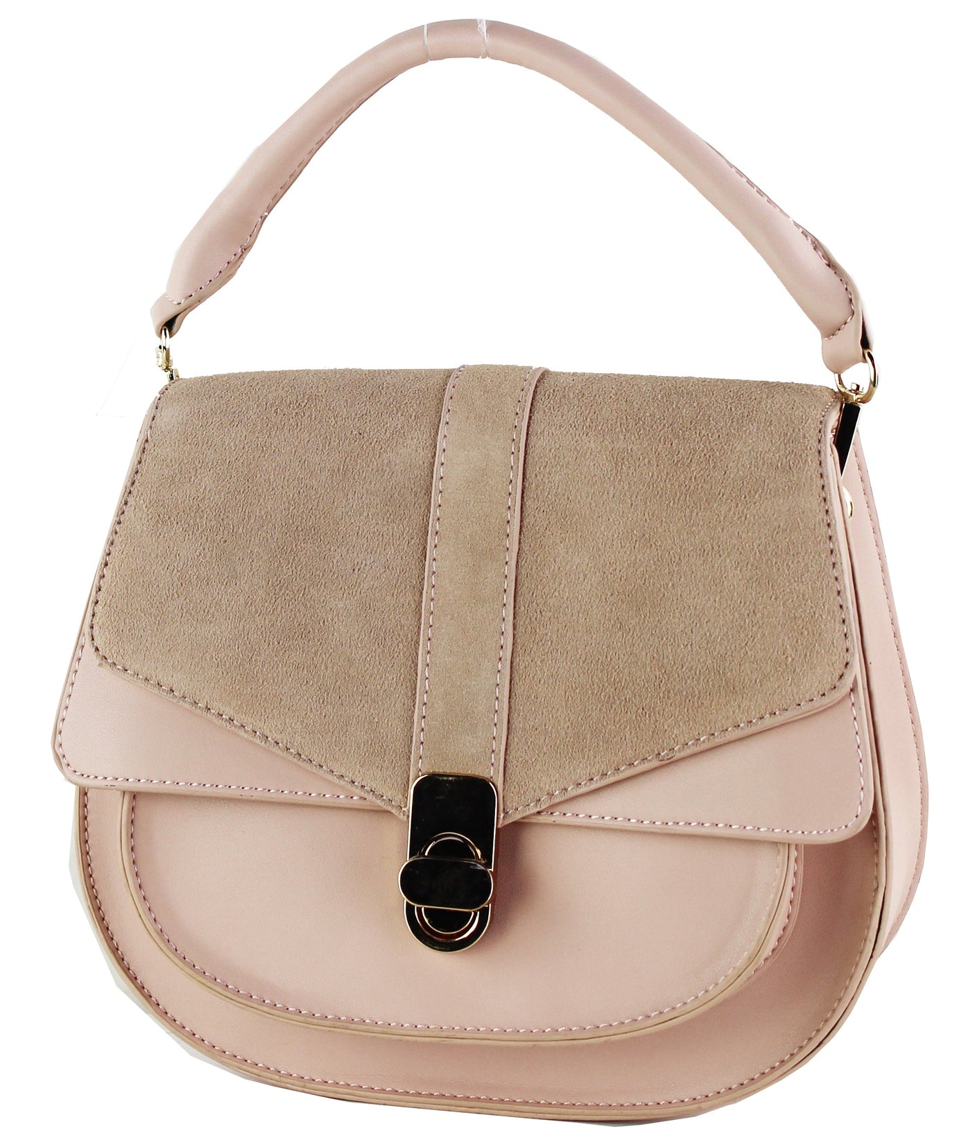 Blush - Genuine Leather Saddle Bag