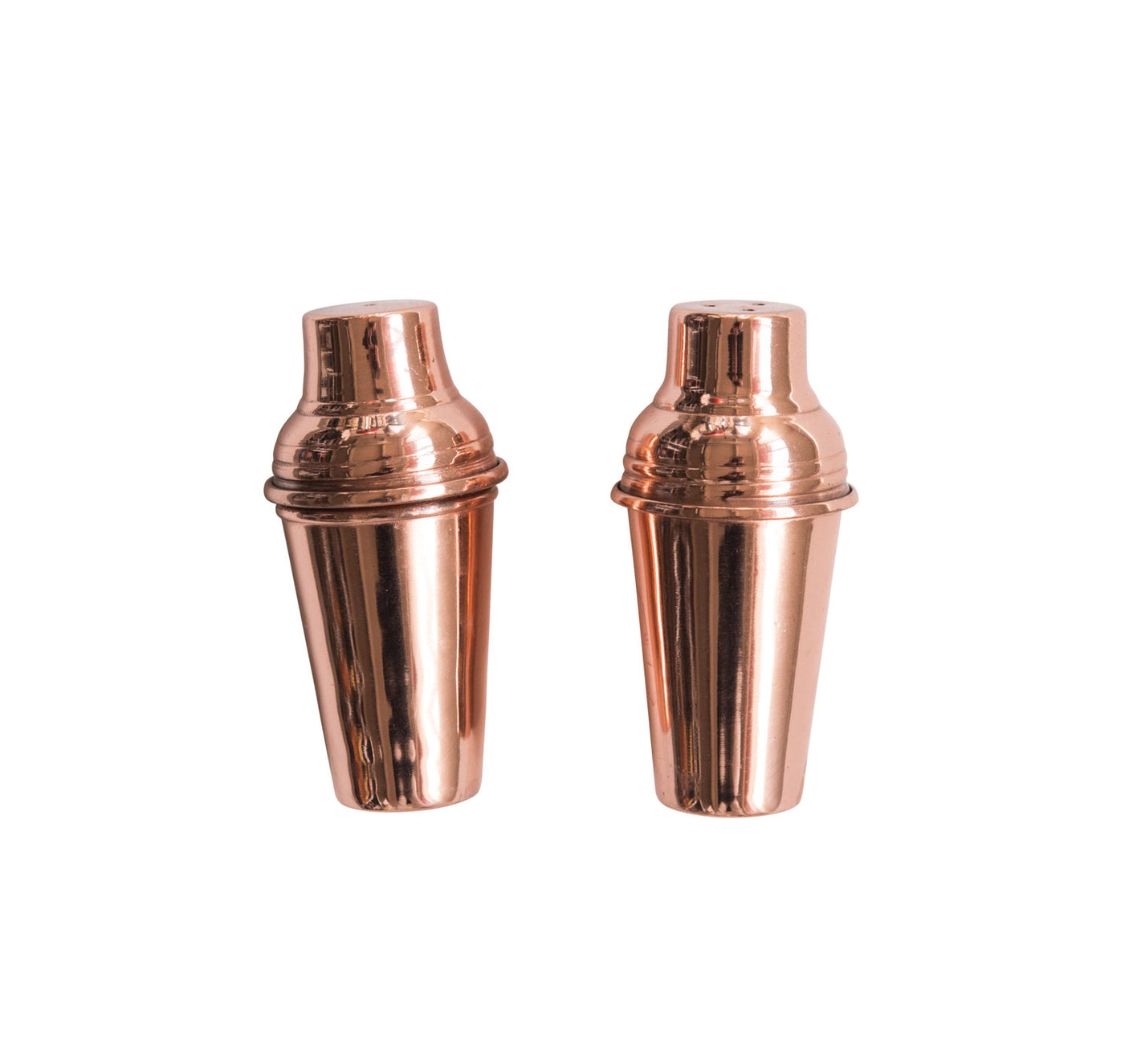 Salt & Pepper Shakers, Copper Finish