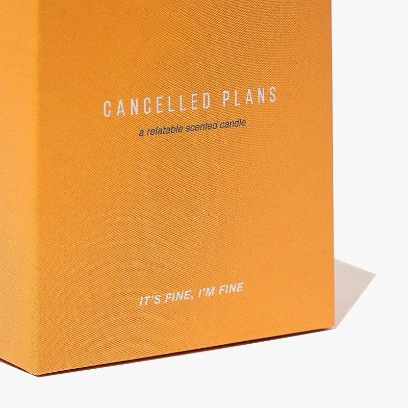 Cancelled Plans A Relatable Scented Candle It's Fine I'm Fine Essential Oil Candle