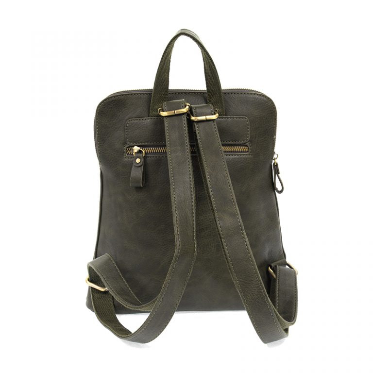 Juniper Vegan Leather Mini Julia Backpack Back View