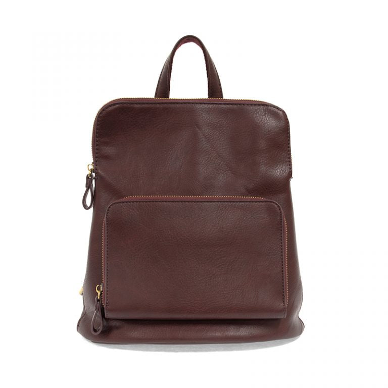 Wine - Vegan Leather Mini Julia Backpack