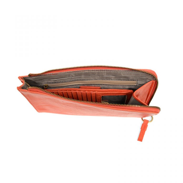 Coral - Vegan Leather Karina Convertible Bag