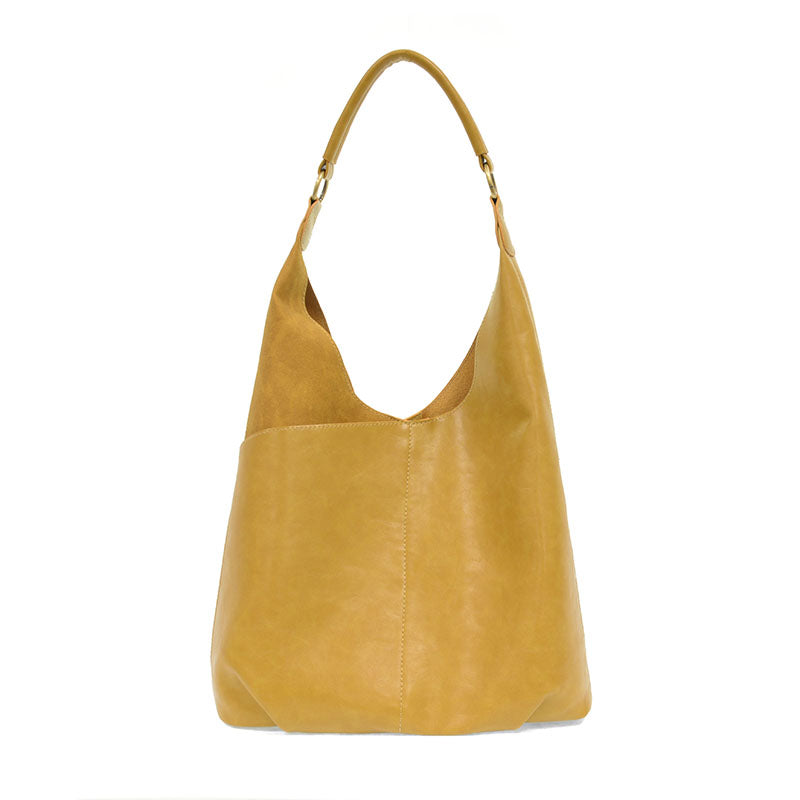 Saffron - Vegan Leather Dani Vintage Hobo Bag