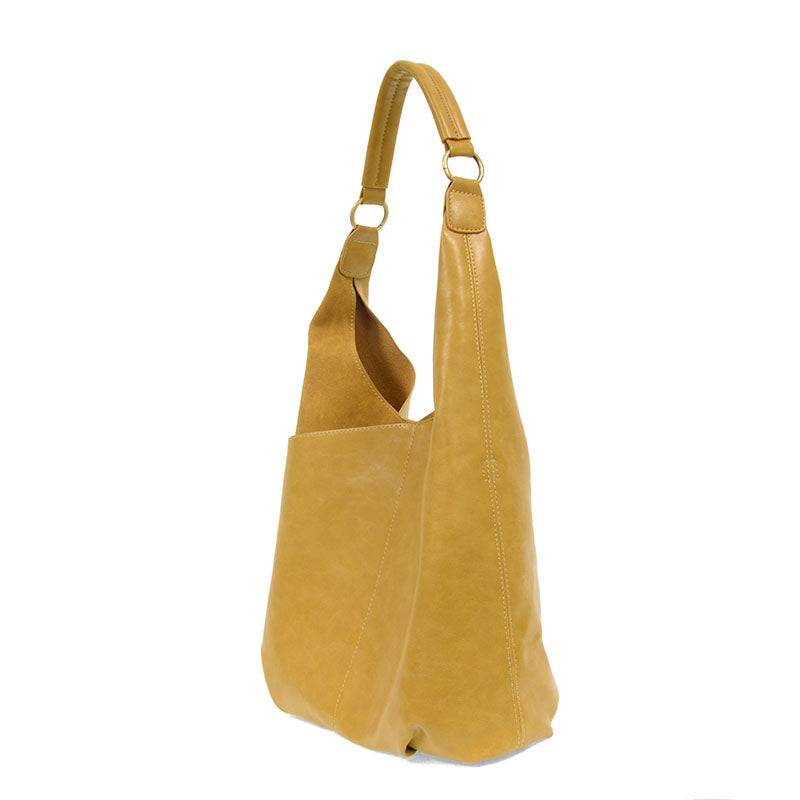 Saffron - Vegan Leather Dani Vintage Hobo Bag